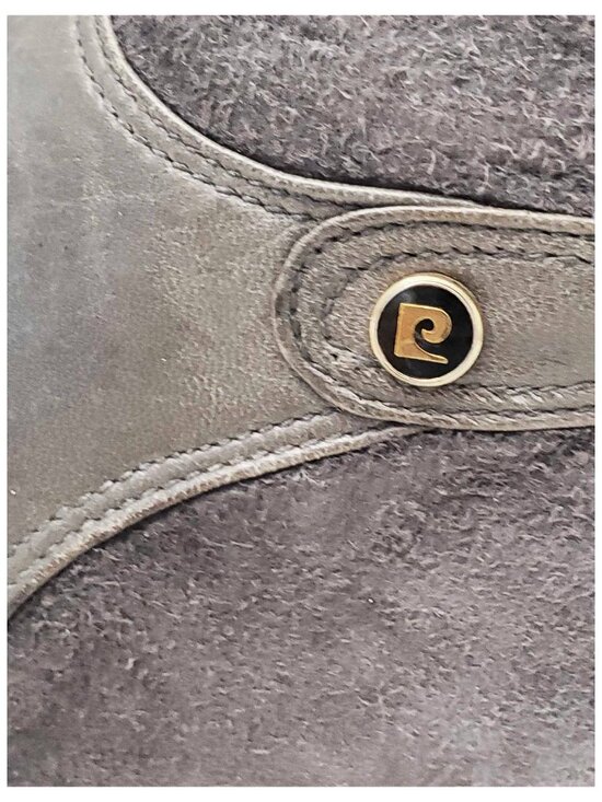 Vintage Pierre Cardin Men\'s Gray Suede Leather Western Style Boots 9 M